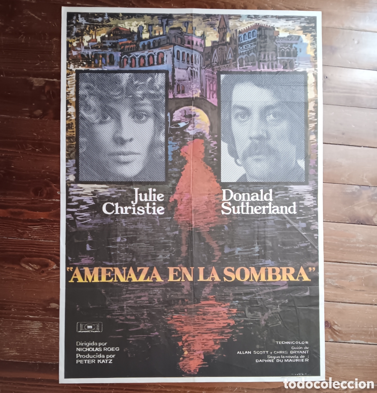 Cin&eacute;ma: AMENAZA EN LA SOMBRA (DON'T LOOK NOW) CARTEL ORIGINAL ESTRENO 1975 DONALD SUTHERLAND