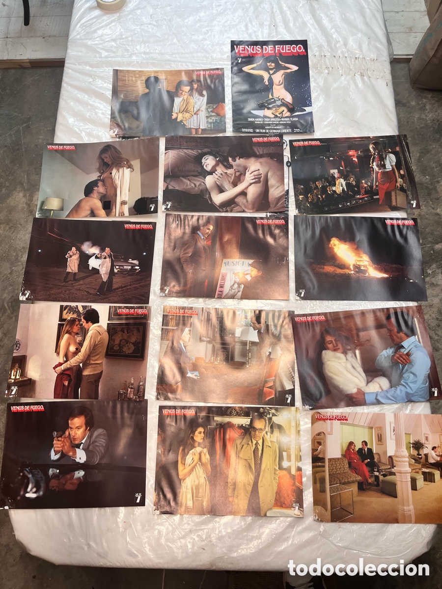 Cine: 13 fotocromos y 1 cartel peque&ntilde;o de la pel&iacute;cula VENUS DE FUEGO. CC048