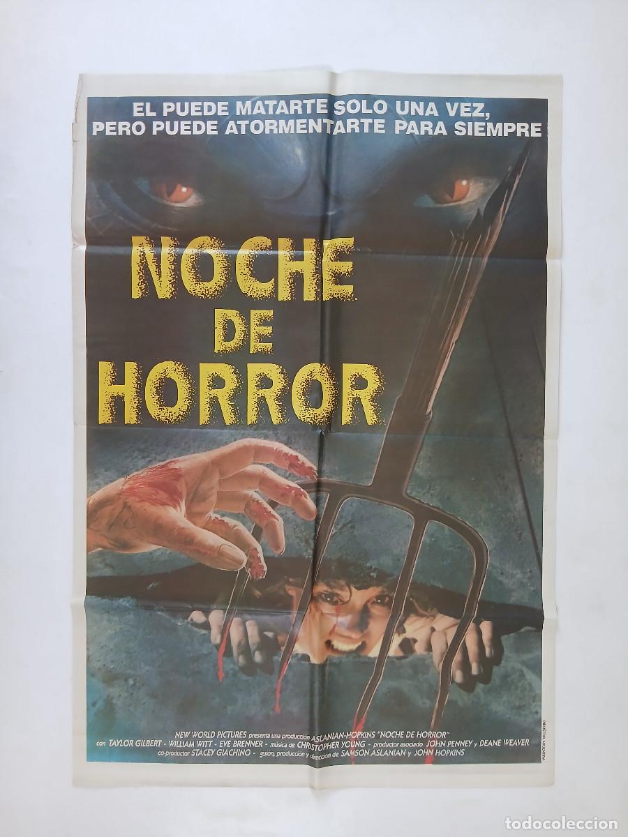 Cine: NOCHE DE HORROR - TORMENT (1986) cartel argentino 110x75 litografico new world pictures terror