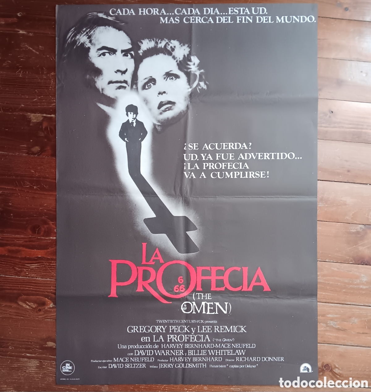 Cinema: LA PROFEC&Iacute;A (THE OMEN) CARTEL ORIGINAL ESTRENO 1976 GREGORY PECK, LEE REMICK