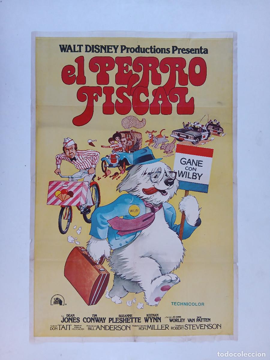 Cine: UN CANDIDATO MUY PELUDO (1976) cartel argentino 110x75 litografico Walt Disney Shaggy Dog