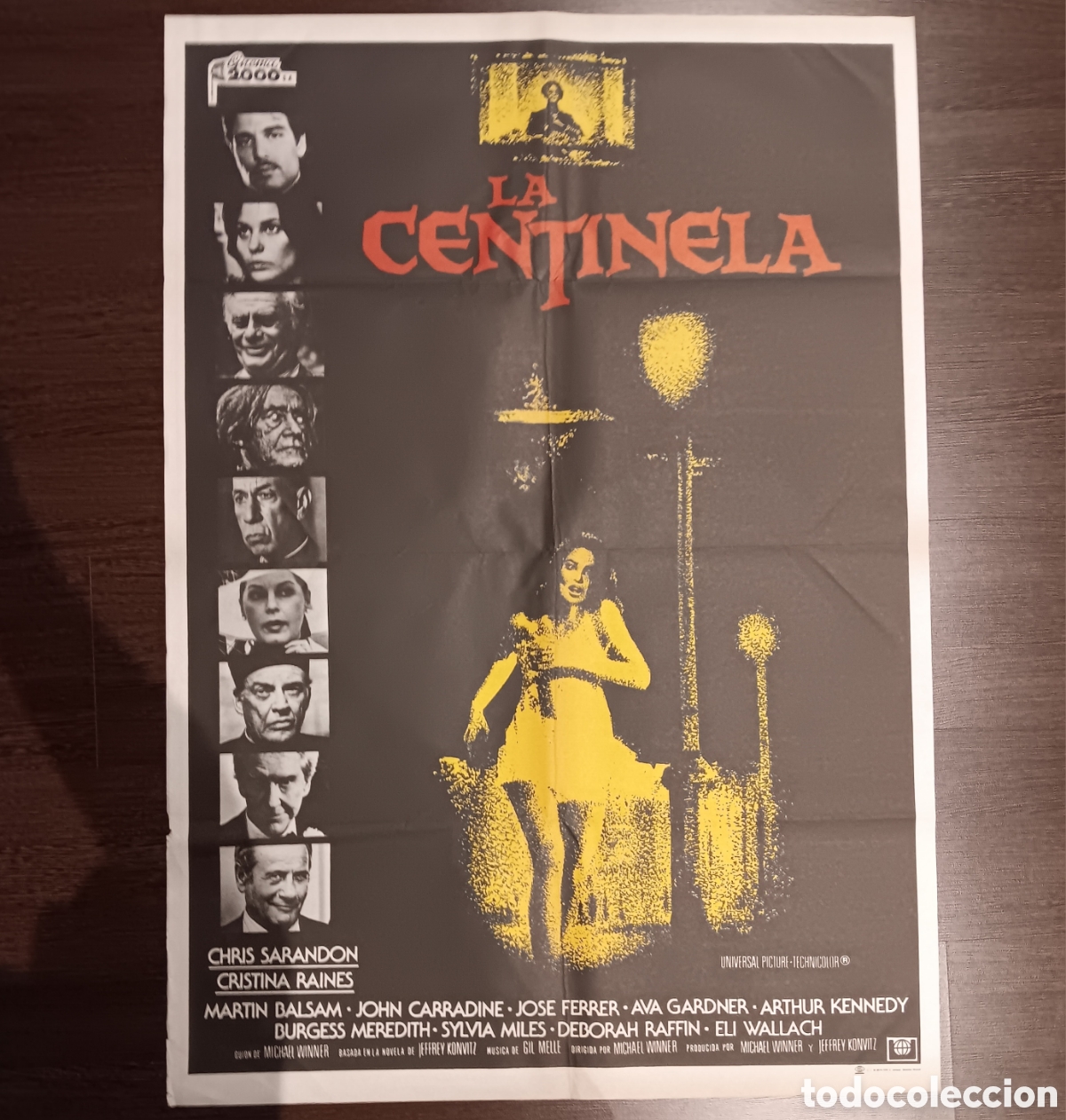 Cinema: LA CENTINELA ( THE SENTINEL) CARTEL ORIGINAL ESTRENO 1979 CHRIS SARANDON, CRISTINA RAINES