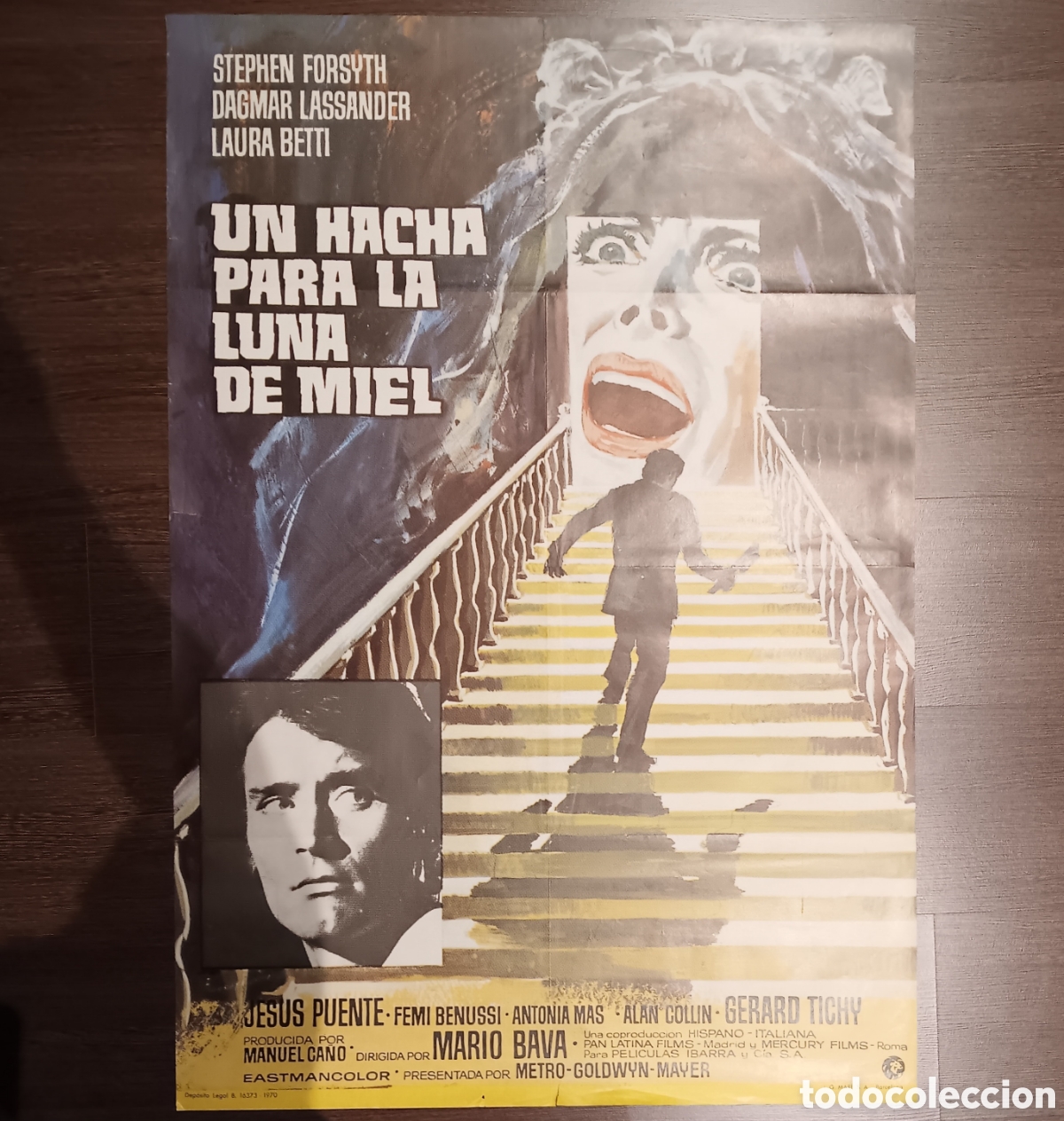 Kino: &rdquo;UNA HACHA PARA LA LUNA DE MIEL&rdquo; CARTEL ORIGINAL ESTRENO 1970 MARIO BAVA