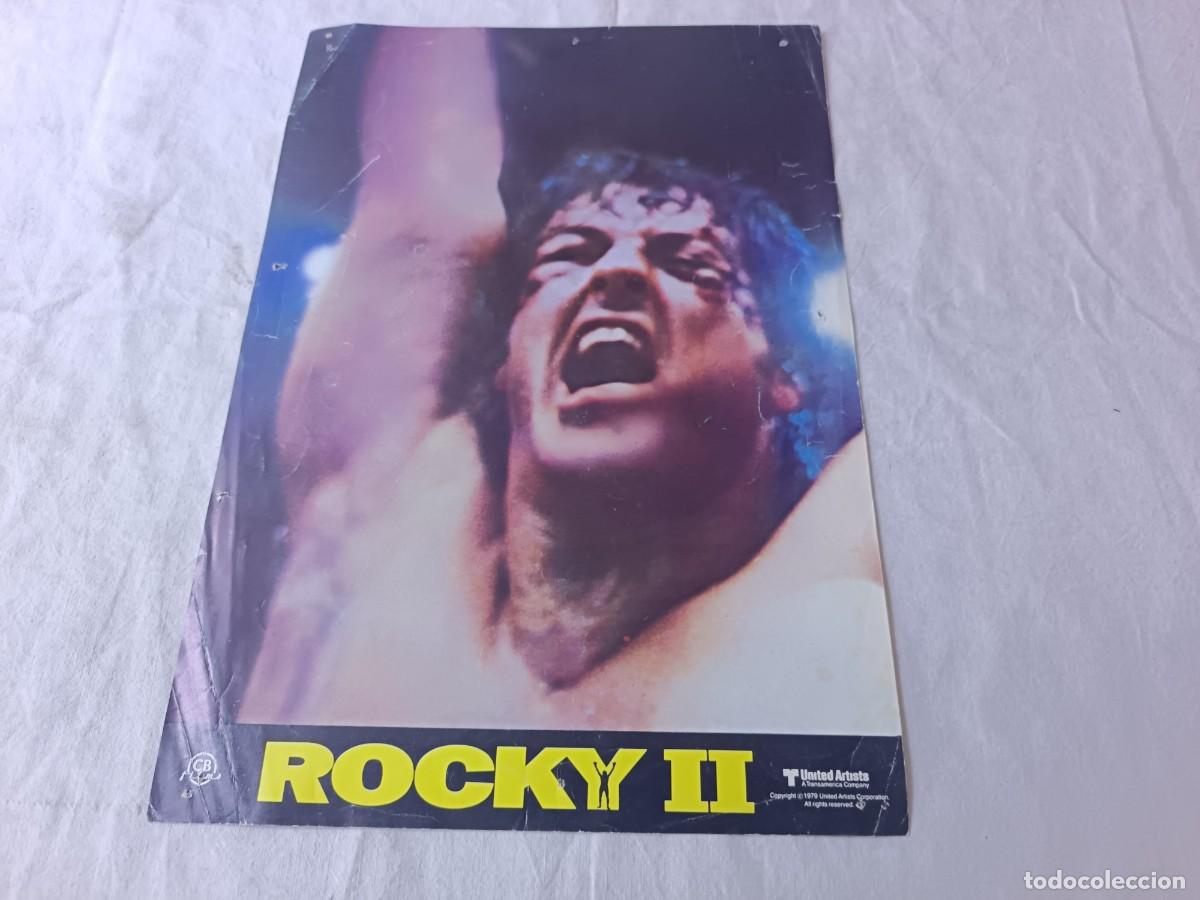 Cine: Cartelera de Cine, Rocky II, unos 33 x 24 cms.