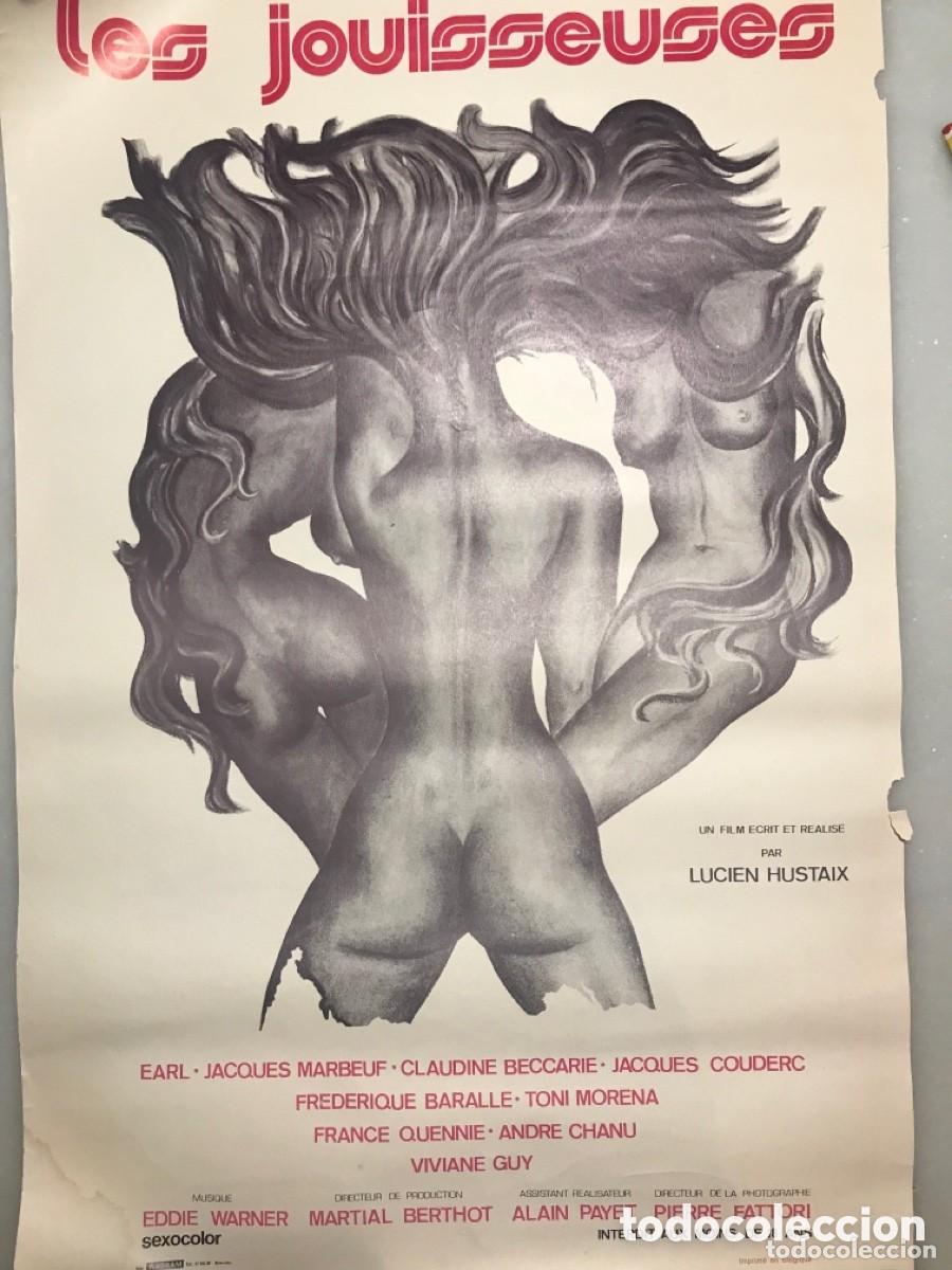 Cine: Cartel cine franc&eacute;s les Jouisseuses. 1974. LUCIEN HUSTAIX