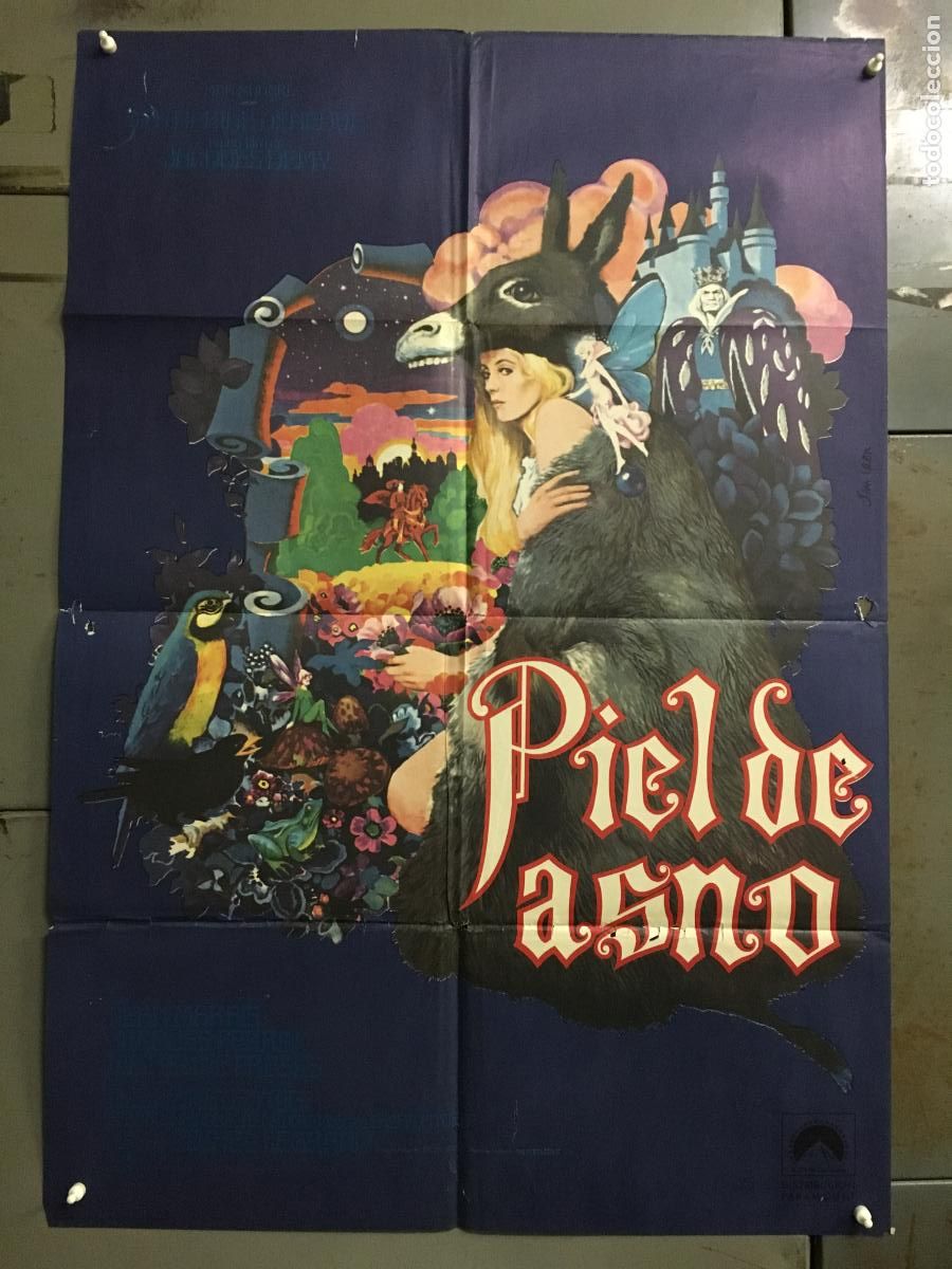 Cine: ODC C663 PIEL DE ASNO CATHERINE DENEUVE JEAN MARAIS POSTER ORIGINAL 70X100 ESTRENO