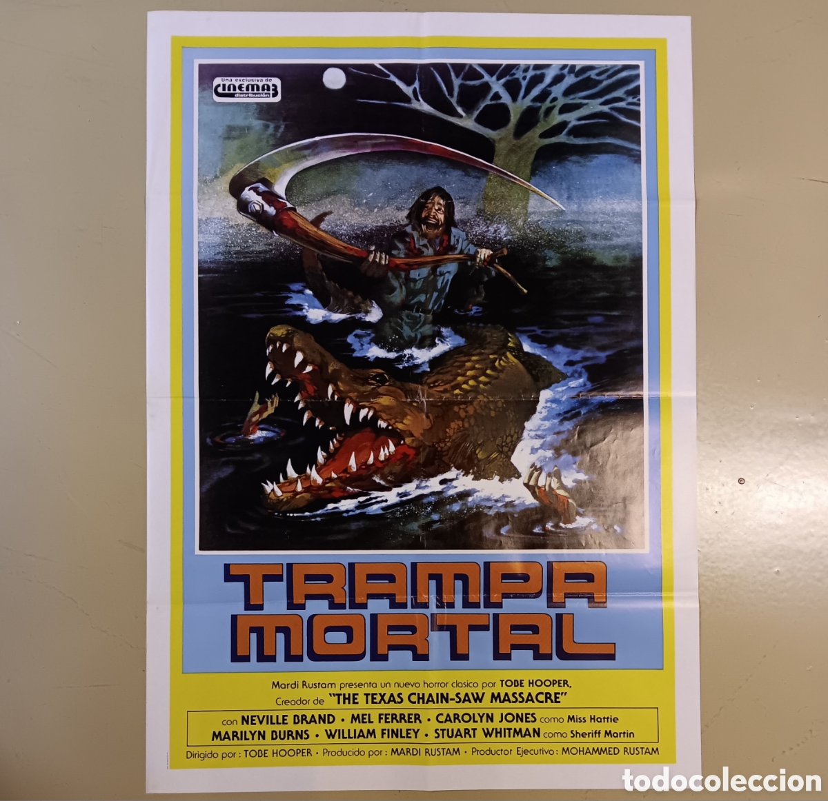 Cinema: TRAMPA MORTAL (EATEN ALIVE) CARTEL ORIGINAL ESTRENO 1978 TOBE HOOPER