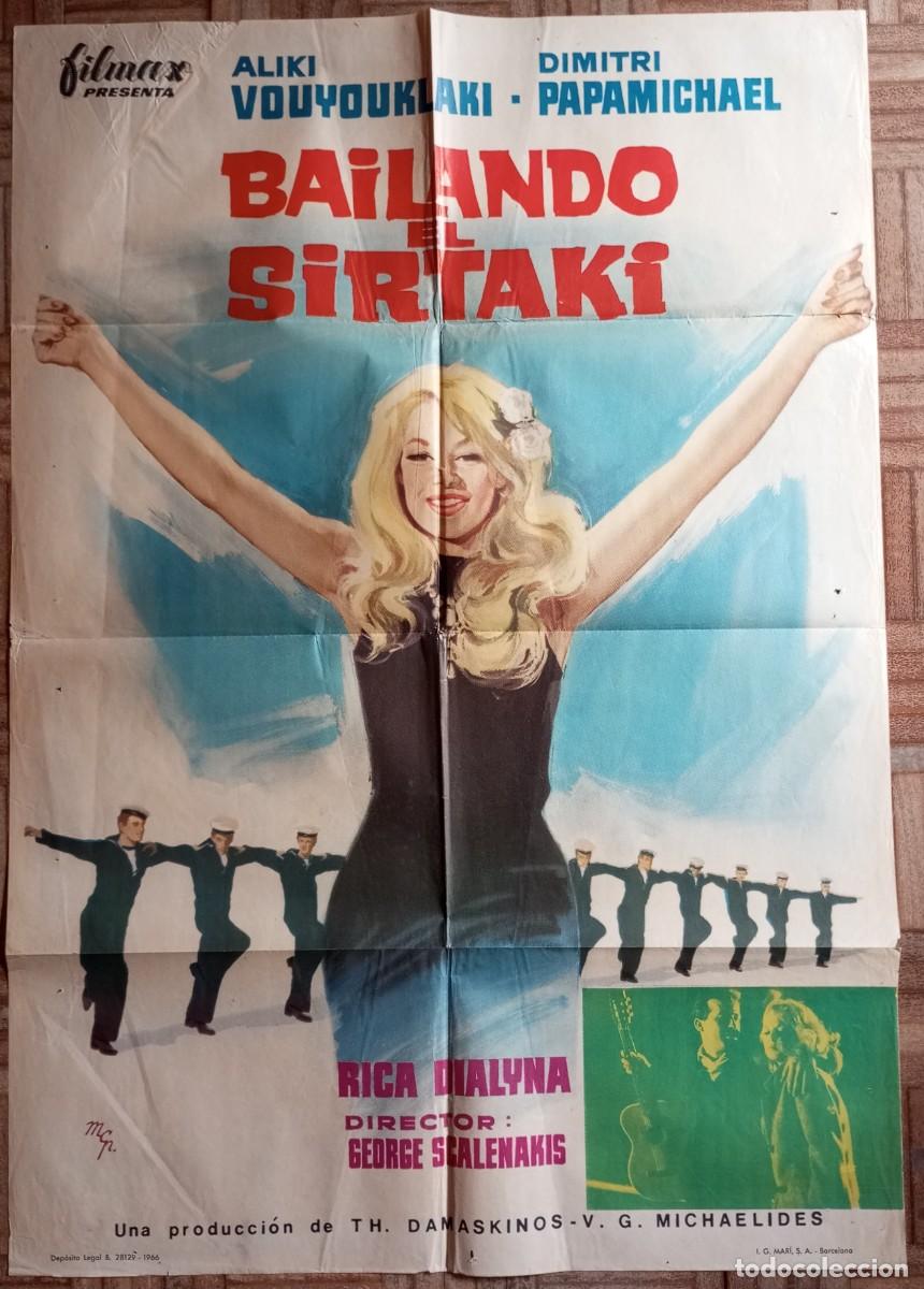 Cine: BAILANDO EL SIRTAKI. POSTER ESTRENO 70X100CM. ALIKI
