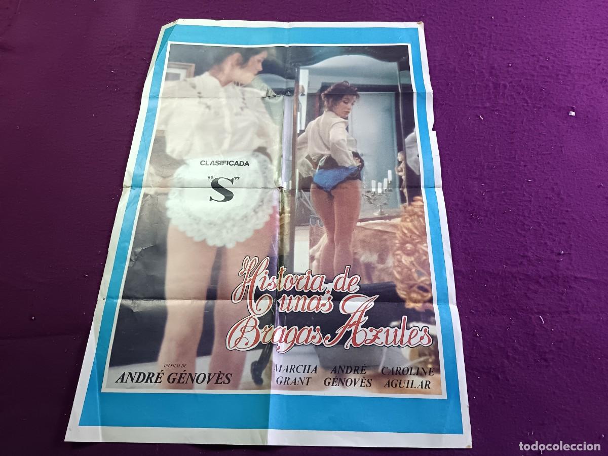 Cinema: CC1, Cartel de cine gran formato, unos 100 x 70 cms., Historia de unas Bragas Azules