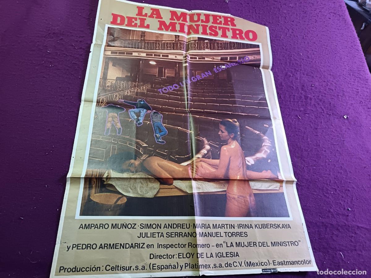 Cinema: CC3, Cartel de cine gran formato, unos 100 x 70 cms., La Mujer del Ministro