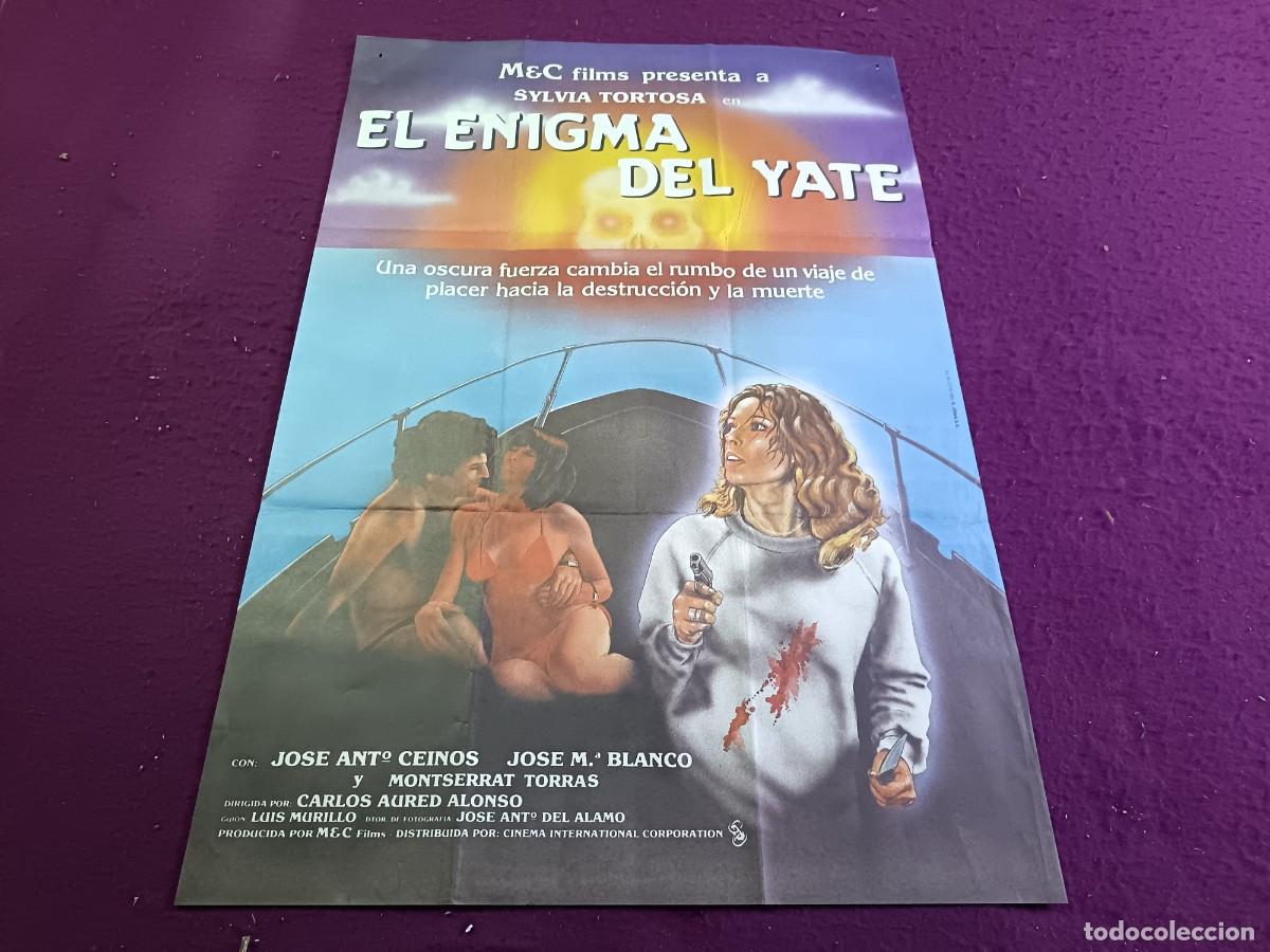 Cinema: CC6, Cartel de cine gran formato, unos 100 x 70 cms., El Enigma del Yate