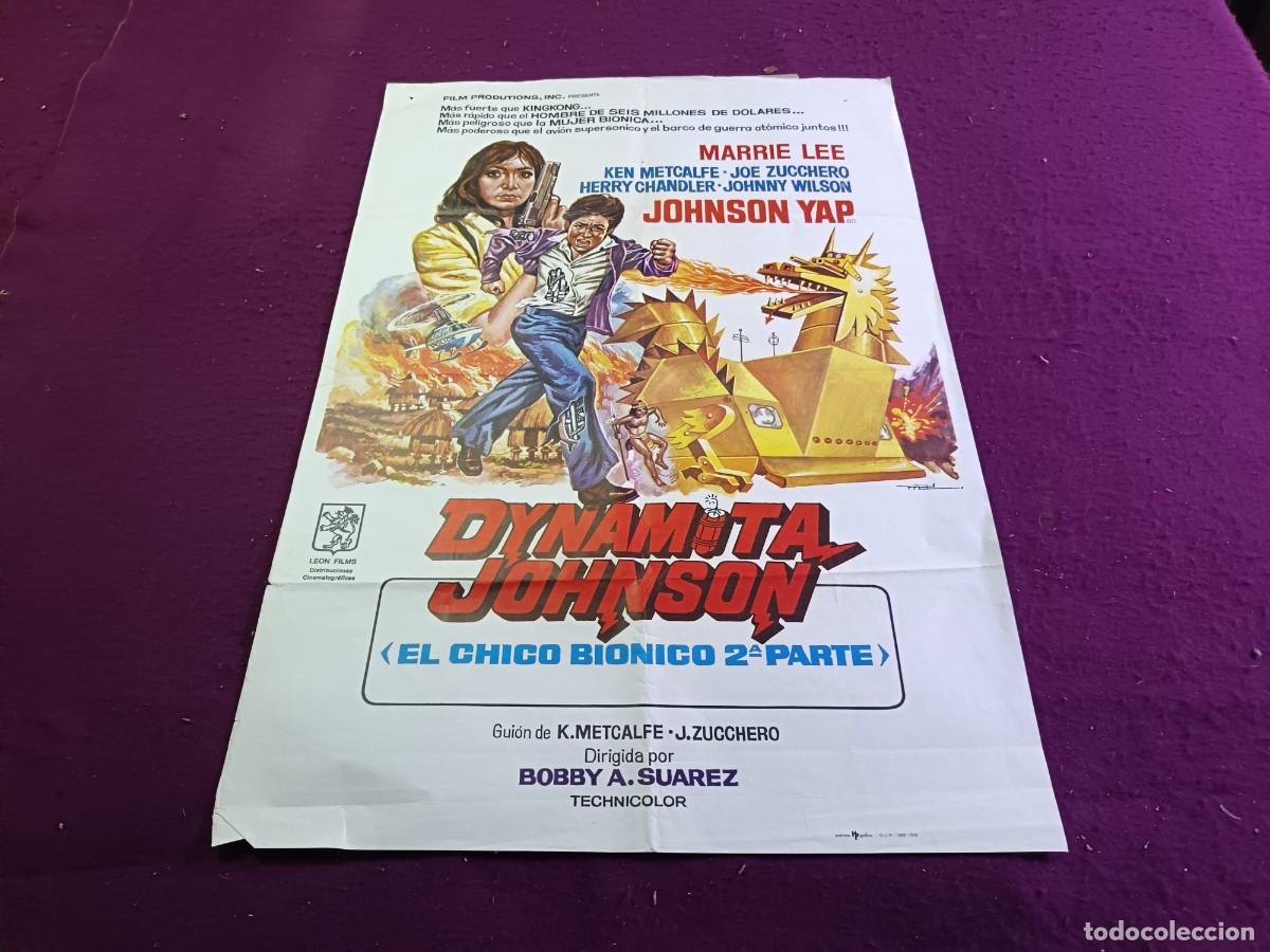 Cinema: CC11, Cartel de cine gran formato, unos 100 x 70 cms., Dynamita Johnson