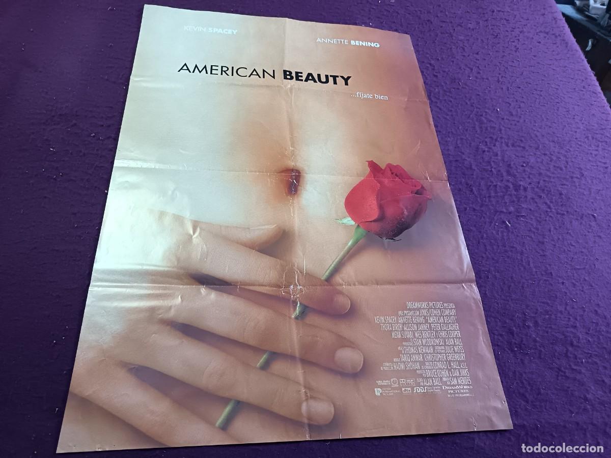 Cinema: CC13, Cartel de cine gran formato, unos 100 x 70 cms., American Beauty