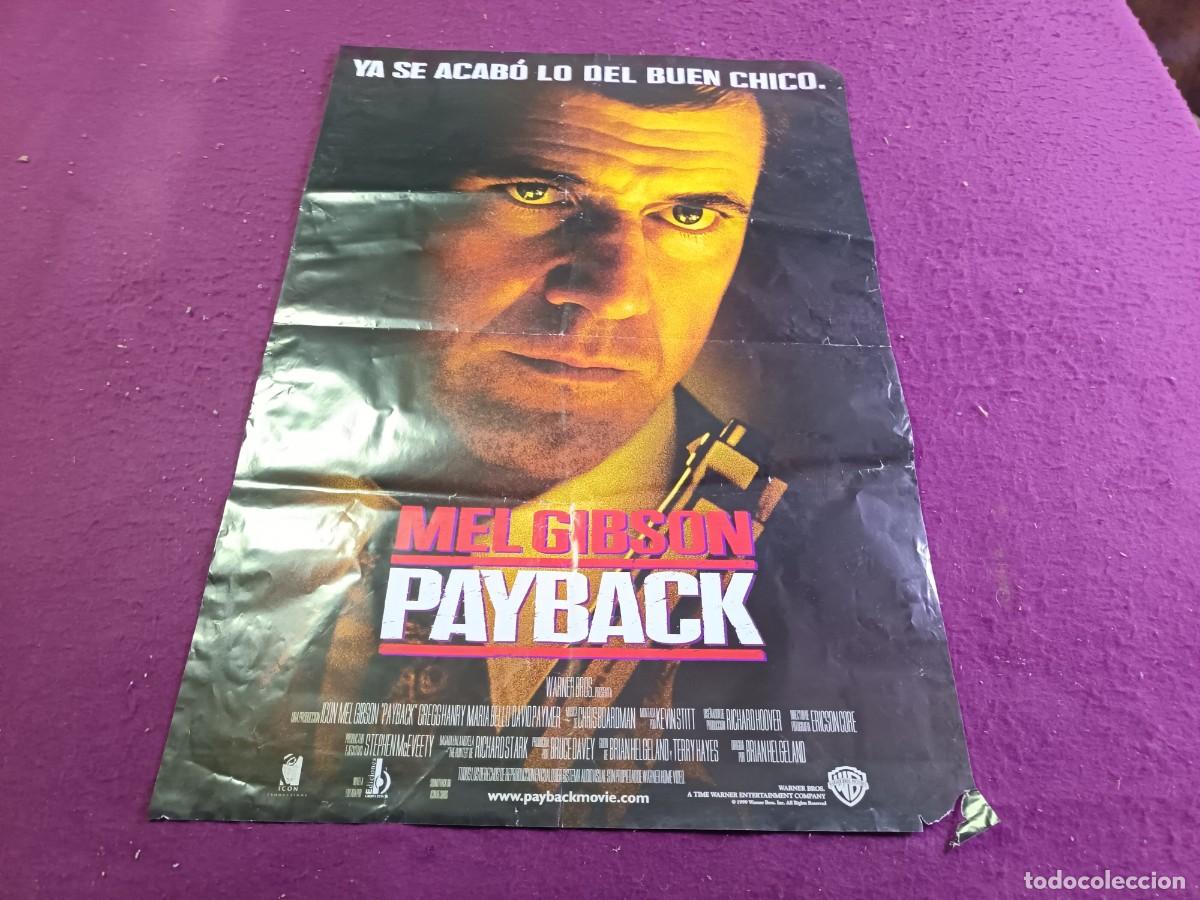 Cinema: CC16, Cartel de cine gran formato, unos 100 x 70 cms., Payback