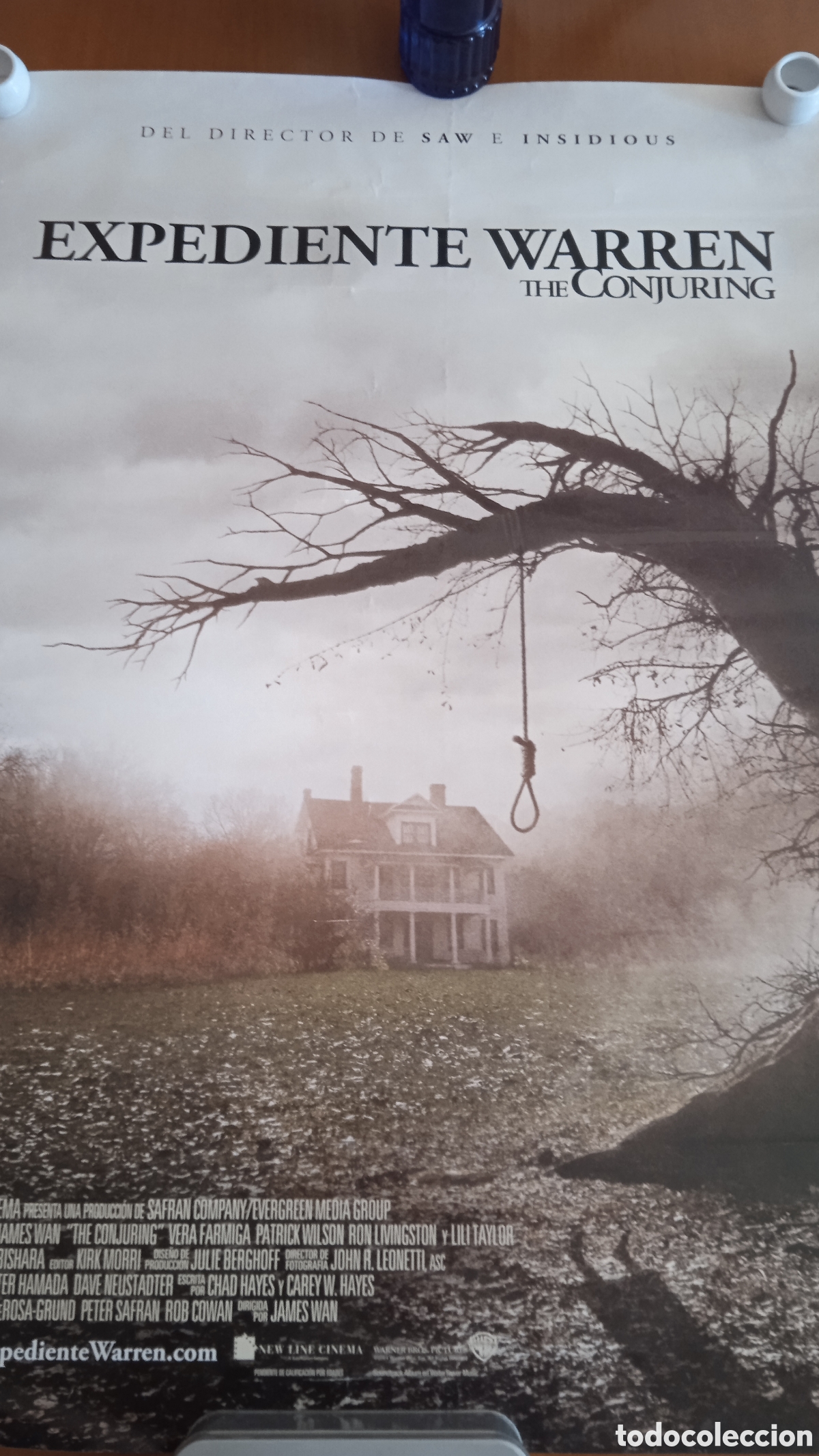 Cine: P&oacute;ster / Cartel de Cine EXPEDIENTE WARREN: THE CONJURING (2013) &ndash; James Wan &ndash; Terror &ndash; Warner Bros