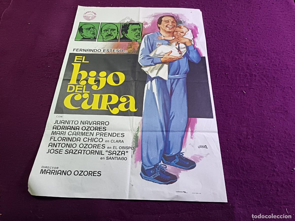 Cinema: CC17, Cartel de cine gran formato, unos 100 x 70 cms., El Hijo del Cura