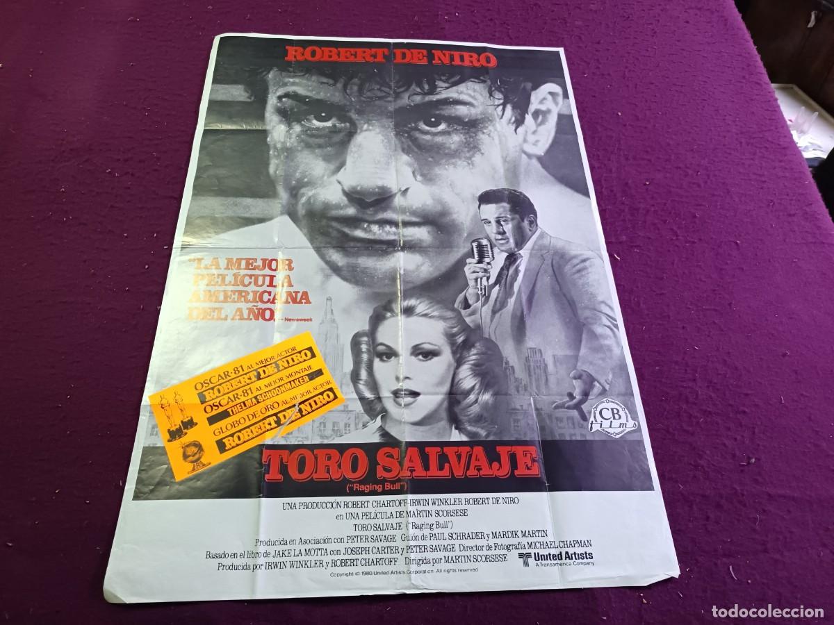 Cin&eacute;ma: CC28, Cartel de cine gran formato, unos 100 x 70 cms., Toro Salvaje
