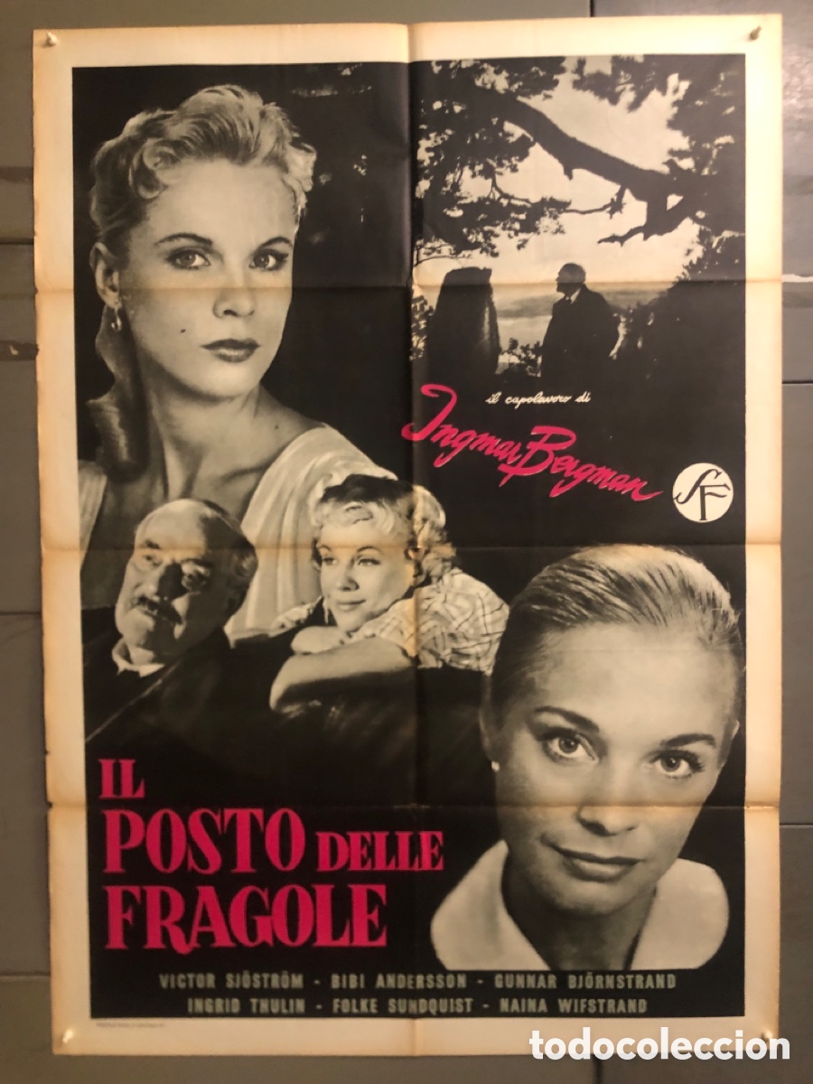 Cin&eacute;ma: AFQ83 FRESAS SALVAJES INGMAR BERGMAN POSTER ORIGINAL ITALIANO 100X140