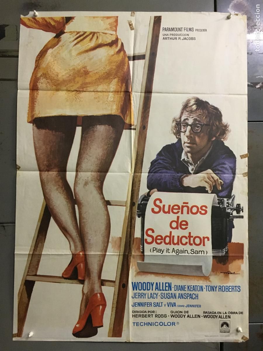 Cine: ODC C708 SUE&Ntilde;OS DE SEDUCTOR WOODY ALLEN POSTER ORIGiNAL 70X100 ESTRENO