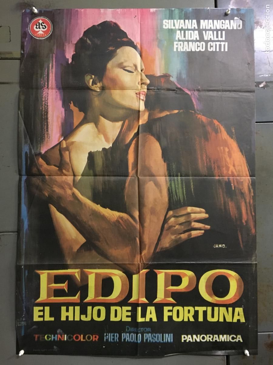 Cine: ODC C712 EDIPO EL HIJO DE LA FORTUNA PASOLINI SILVANA MANGANO POSTER ORIGINAL 70X100 ESTRENO