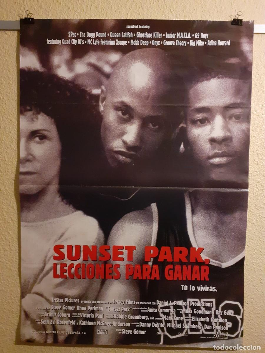 Cine: Cartel Original de estreno Sunset Park (1996) 2Pac