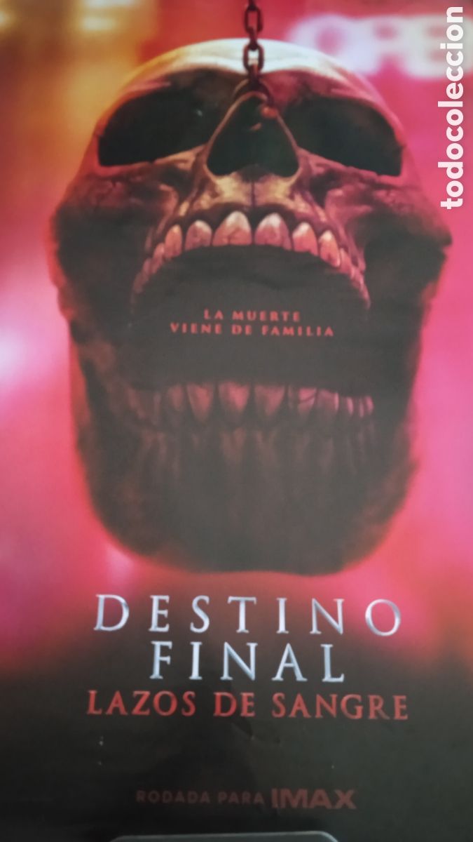 Cine: CARTEL ORIGINAL DE CINE &ldquo;DESTINO FINAL: LAZOS DE SANGRE&rdquo; (2025) &ndash; FINAL DESTINATION: BLOODLINES &ndash; WA