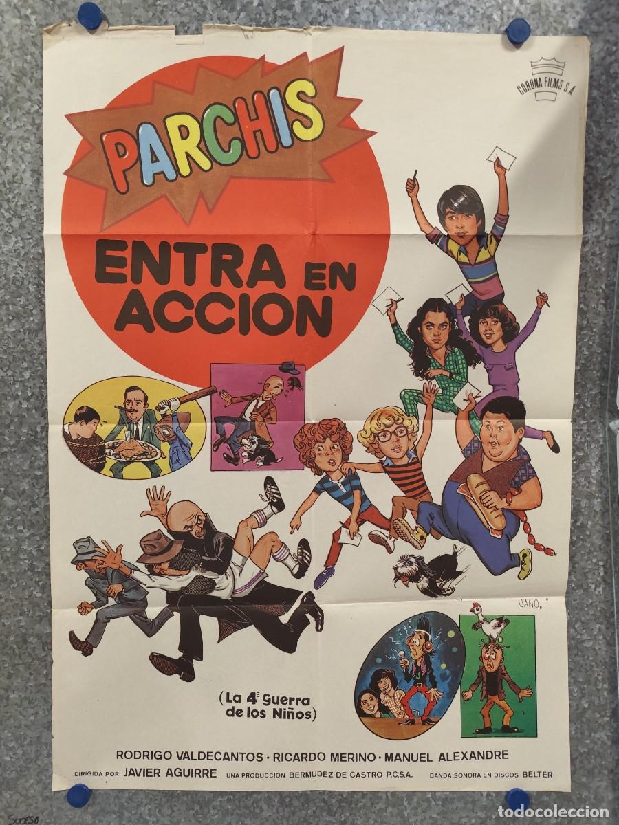 Cine: PARCHIS ENTRA EN ACCION. GRUPO PARCHIS. POSTER ORIGINAL