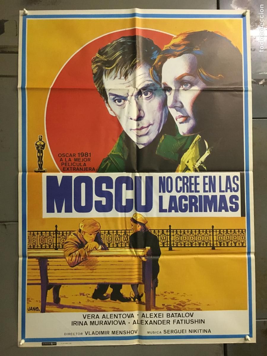 Cine: AFP38 MOSCU NO CREE EN LAGRIMAS CINE RUSO OSCAR PELICULA EXTRANJERA POSTER ORIG 70X100 ESTRENO