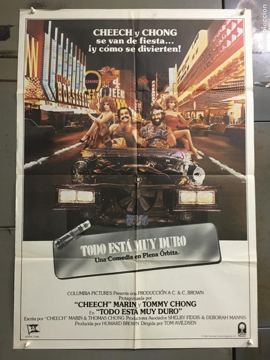 Cine: AFP50 TODO ESTA MUY DURO CHEECH MARIN THOMAS CHONG POSTER ORIGINAL 70X100 ESTRENO