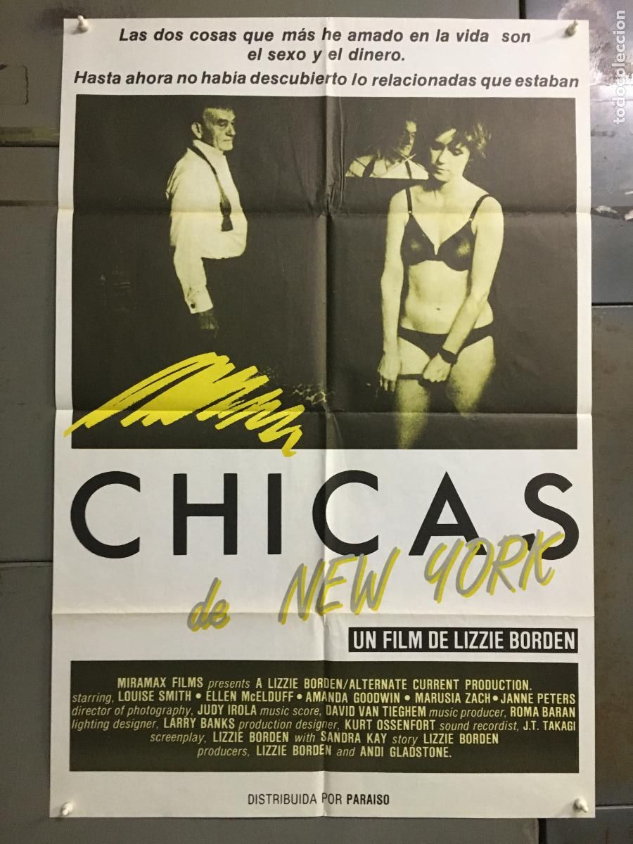 Cine: AFP51 CHICAS DE NEW YORK LIZZIE BORDEN POSTER ORIGINAL 70X100 ESTRENO