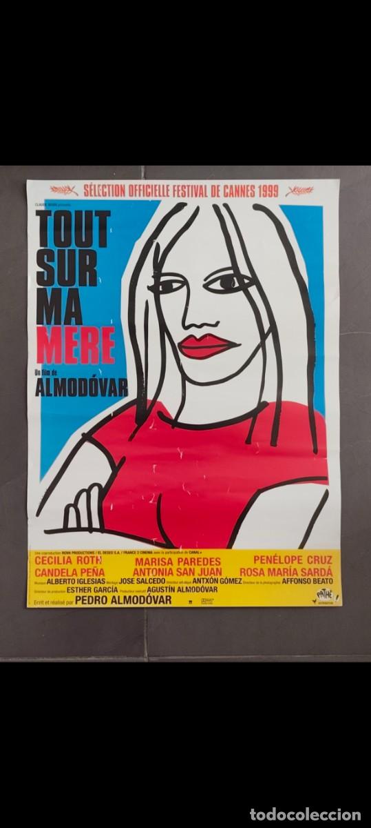 Cine: P&oacute;ster ORIGINAL de la versi&oacute;n francesa de la pel&iacute;cula de PEDRO ALMOD&Oacute;VAR &rdquo;Todo sobre mi madre&rdquo;