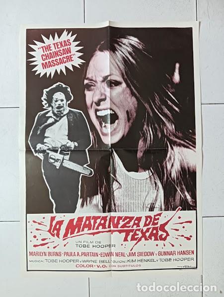 Cin&eacute;ma: SMP 2703 LA MATANZA DE TEXAS texas chainsaw massacre TOBE HOOPER POSTER ORIGINAL 50X70 ESTRENO