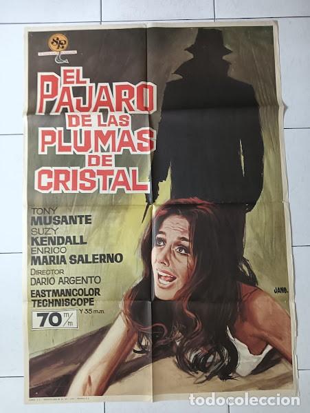 Cin&eacute;ma: SMP 2704 EL PAJARO DE LAS PLUMAS DE CRISTAL DARIO ARGENTO POSTER ORIGINAL 70X100 ESTRENO B