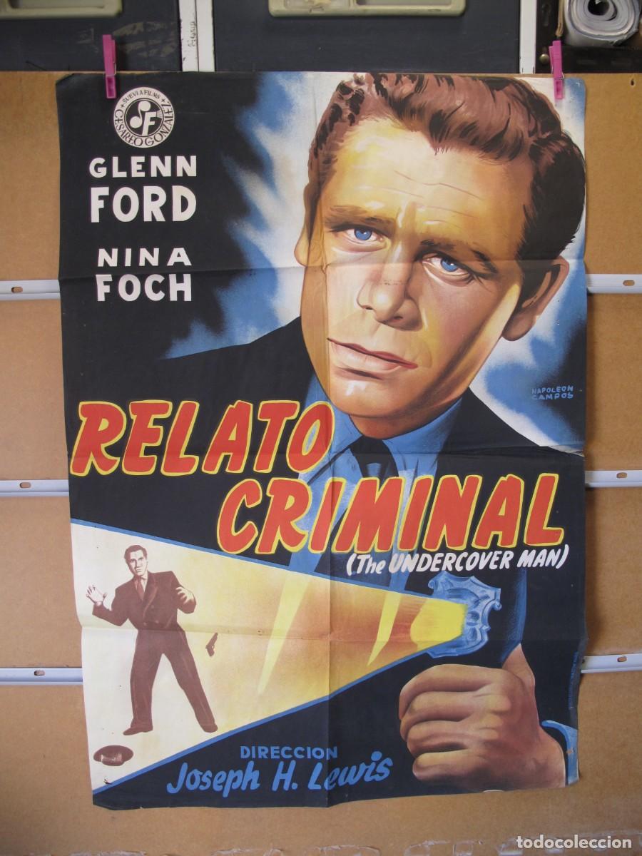 Cine: RELATO CRIMINAL POSTER ORIGINAL - Foto 1