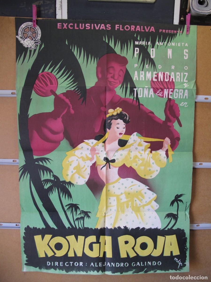 Cine: KONGA ROJA POSTER ORIGINAL - Foto 1