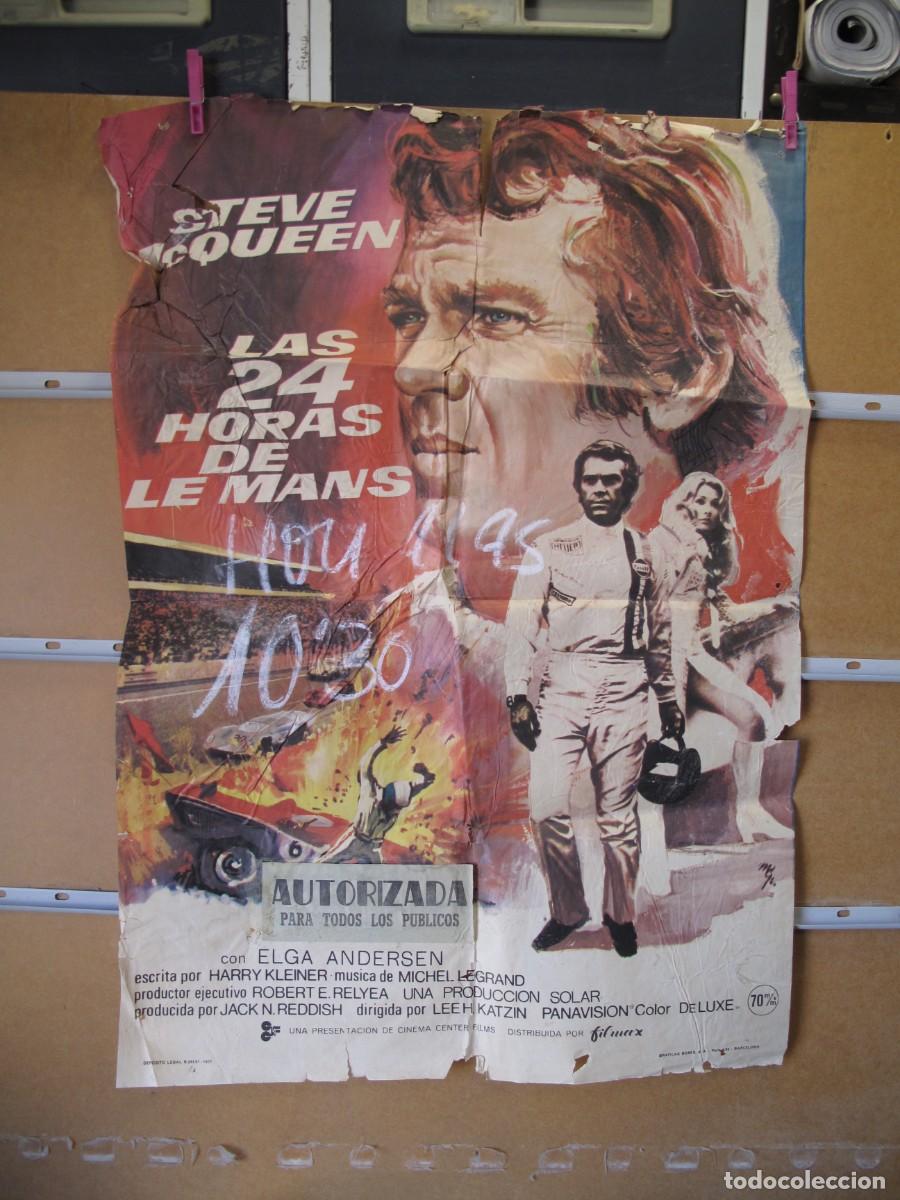 Cine: LAS 24 HORAS DE LE MANS POSTER ORIGINAL