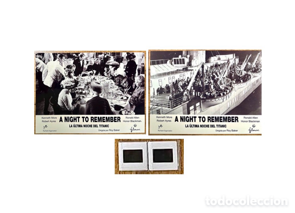Kino: Titanic, film memorabilia. A Night to Remember (La &Uacute;ltima Noche del Titanic).
