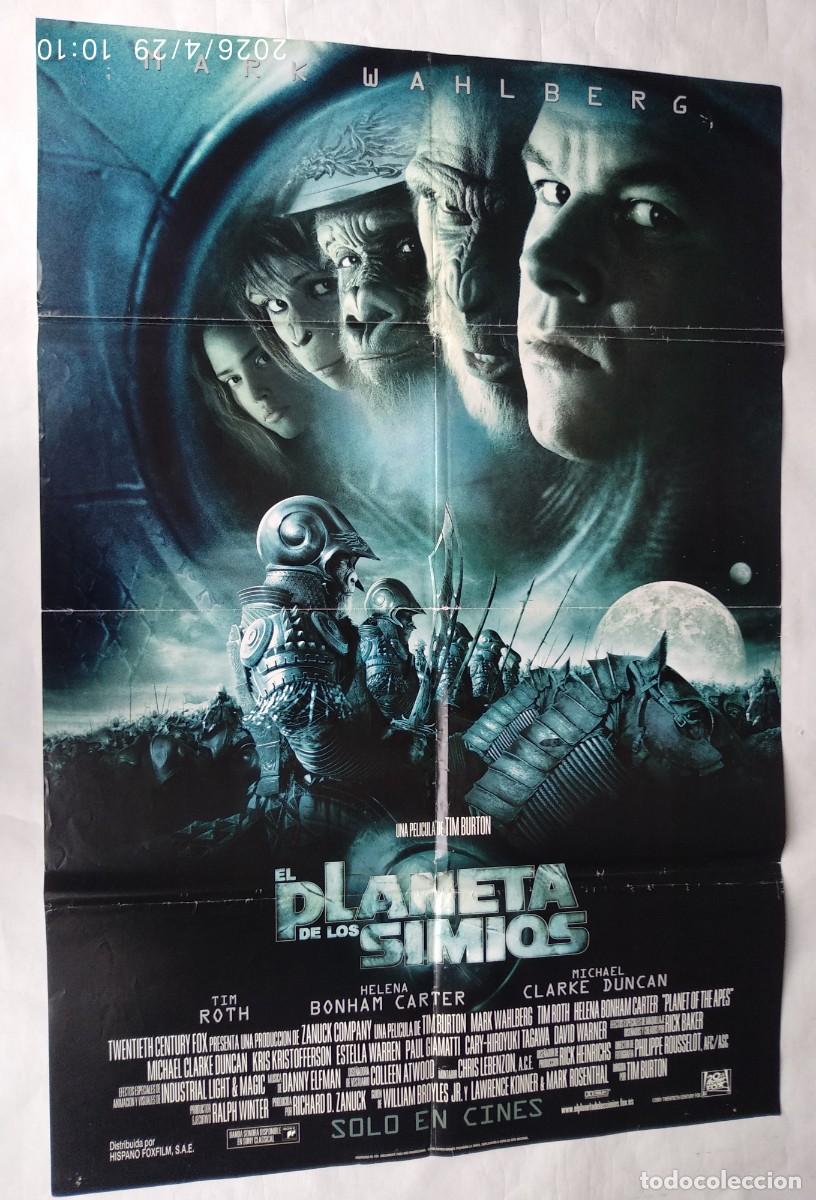 Cine: EL PLANETA DE LOS SIMIOS, con Mark Wahlberg, P&Oacute;STER 66 X 98 cms..