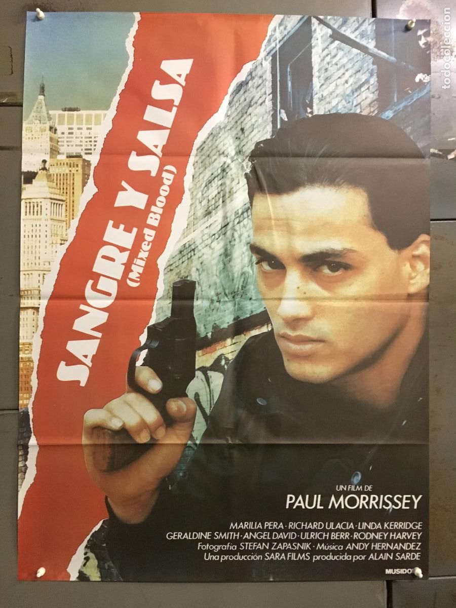 Cine: AFP86 SANGRE Y SALSA PAUL MORRISSEY POSTER ORIGINAL 70X100 ESTRENO h5