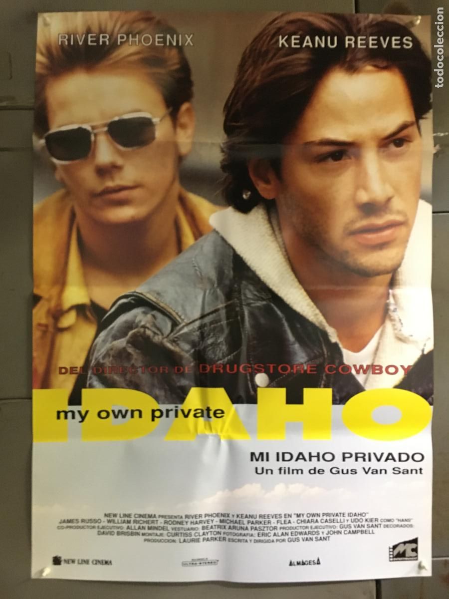 Cine: AFP90 MI IDAHO PRIVADO RIVER PHOENIX KEANU REEVES POSTER ORIGINAL 70X100 ESTRENO h7