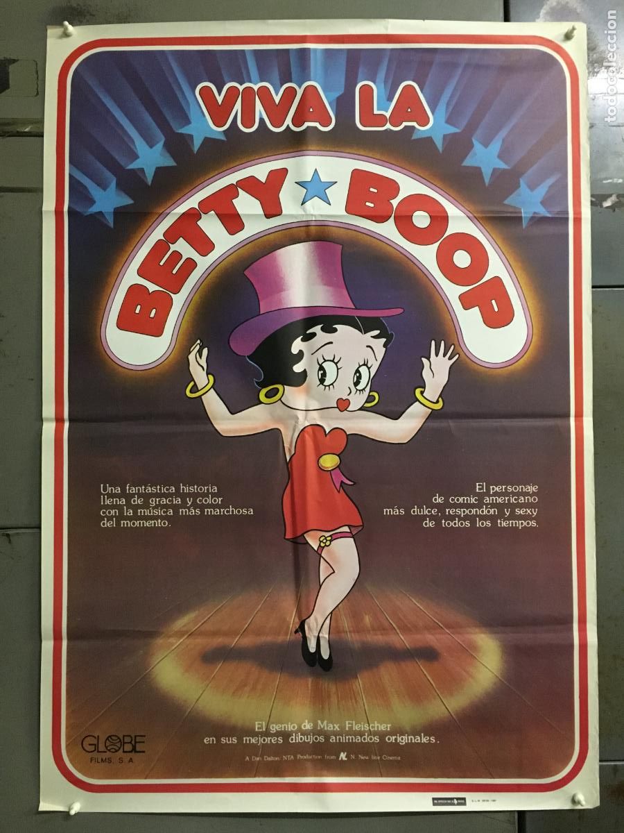 Cine: AFP98 VIVA LA BETTY BOOP DAVE FLESCHER POSTER ORIGINAL 70X100 ESPA&Ntilde;OL h9