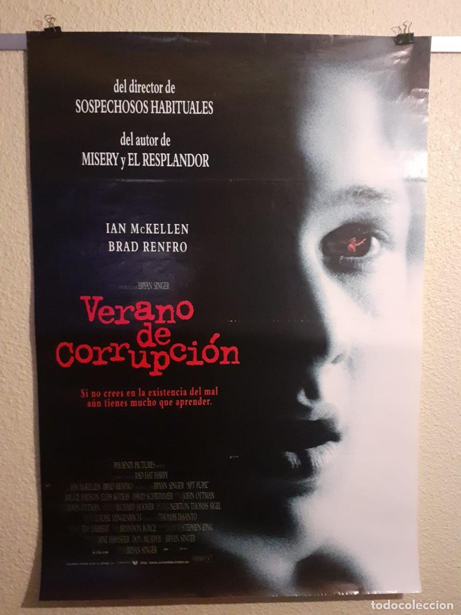 Cine: Cartel de Cine Original de Estreno Verano de Corrupci&oacute;n (1998) Stephen King Ian McKellen
