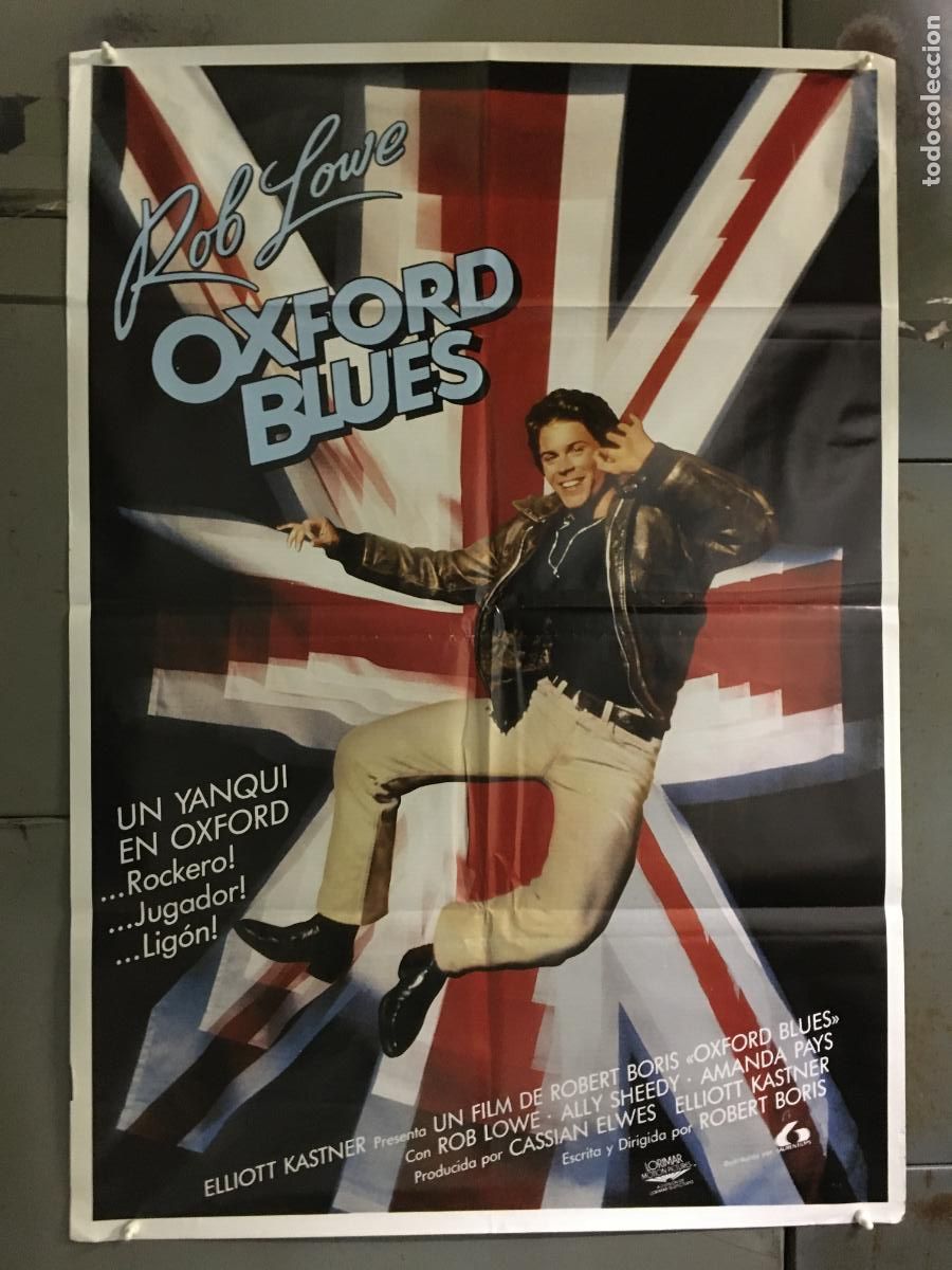 Cine: AFQ09 OXFORD BLUES ROB LOWE POSTER ORIGINAL 70X100 ESTRENO h4