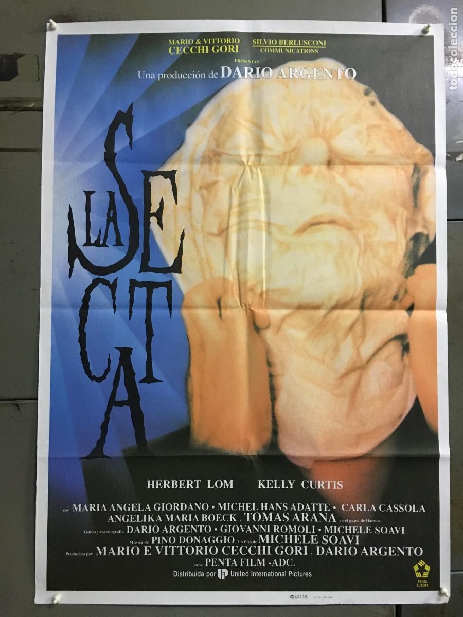 Cine: AFQ26 LA SECTA demons 4 DARIO ARGENTO MICHAEL SOAVI POSTER ORIGINAL 70X100 ESTRENO h6