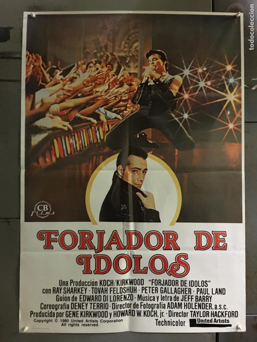 Cine: AFQ32 FORJADOR DE IDOLOS RAY SHARKEY POSTER ORIGINAL 70X100 ESTRENO h6