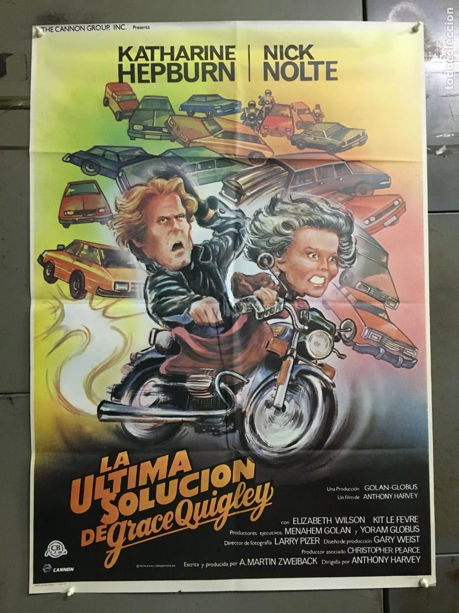 Cinema: AFQ36 ULTIMA SOLUCION DE GRACE QUIGLEY KATHARINE HEPBURN NOLTE MOTO POSTER ORIG 70X100 ESTRENO h5