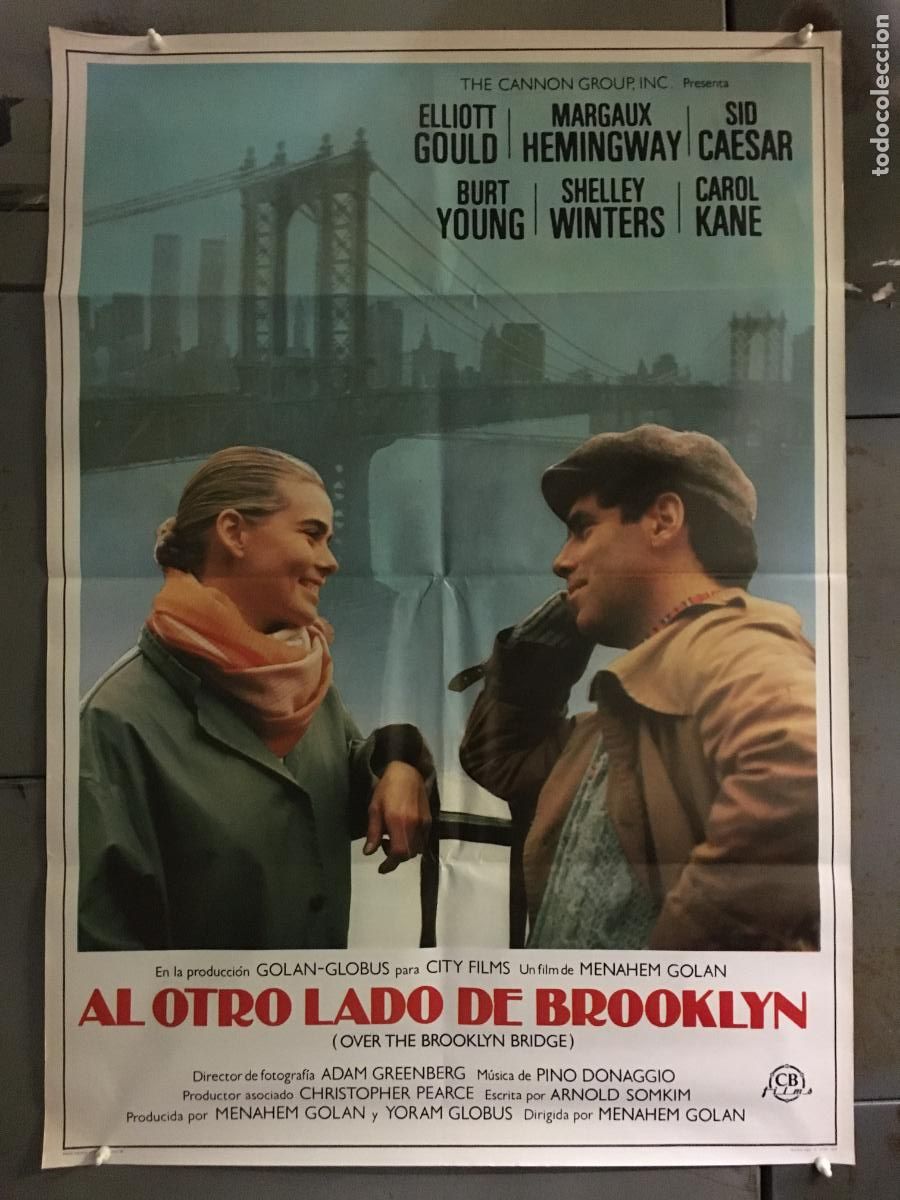 Cine: AFQ38 AL OTRO LADO DE BROOKLYN ELLIOTT GOULD MARGAUX HEMINGWAY POSTER ORIGINAL 70X100 ESTRENO h7