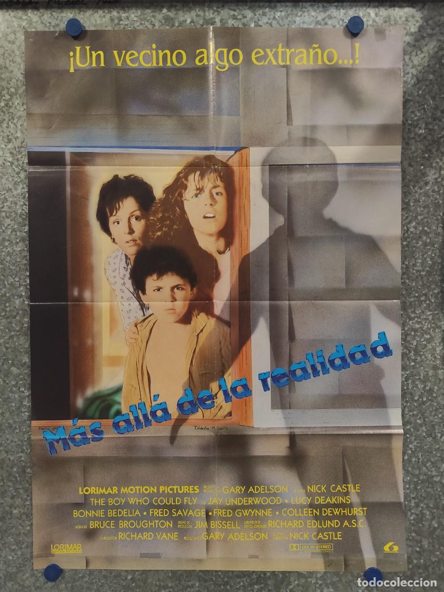 Cine: M&aacute;s all&aacute; de la realidad. Lucy Deakins, Jay Underwood, Bonnie Bedelia, Fred Savage. POSTER ORIGINAL