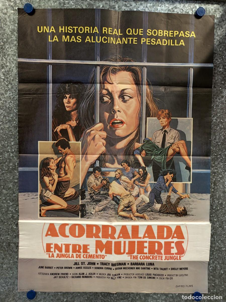 Cine: ACORRALADA ENTRE MUJERES. Tracey E. Bregman, Barbara Luna, June Barrett. A&Ntilde;O 1983. POSTER ORIGINAL