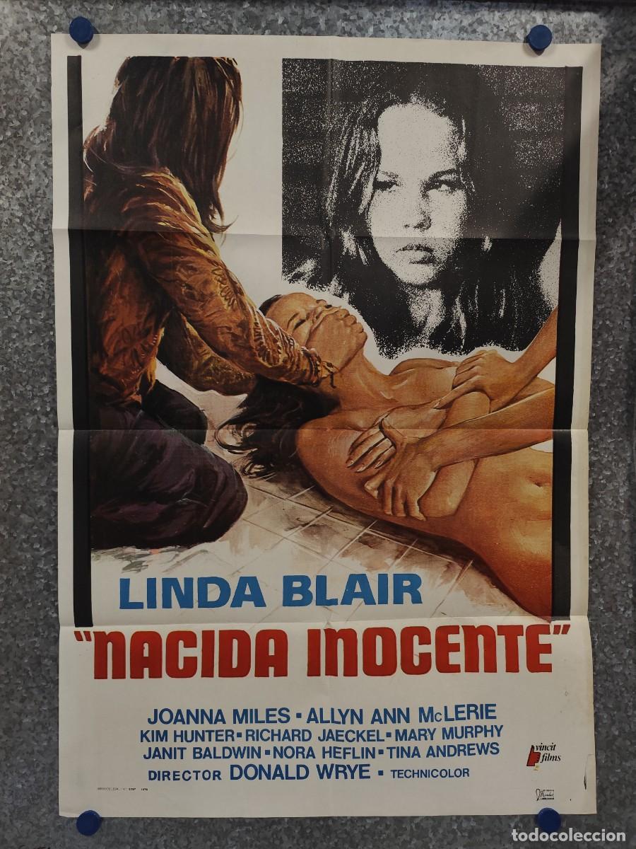 Cine: NACIDA INOCENTE. LINDA BLAIR. A&Ntilde;O 1976. POSTER ORIGINAL